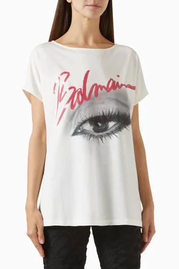 Logo Eye T-shirt in Cotton-blend