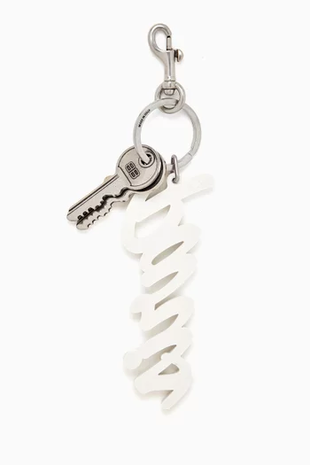 Paris Keychain Charm in Stainless Steel