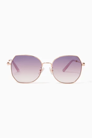 Irregular Sunglasses in Metal