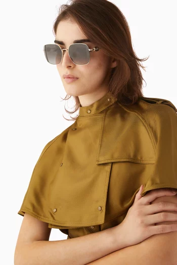 Square Sunglasses in Metal