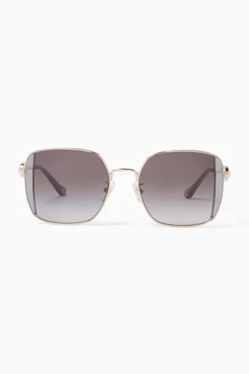 Square Sunglasses in Metal