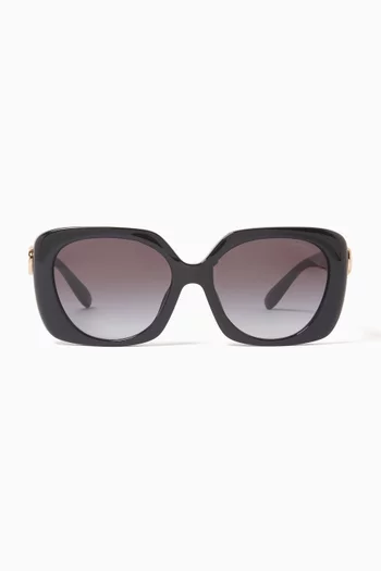 Oversized Square Sunglasses in Acetate