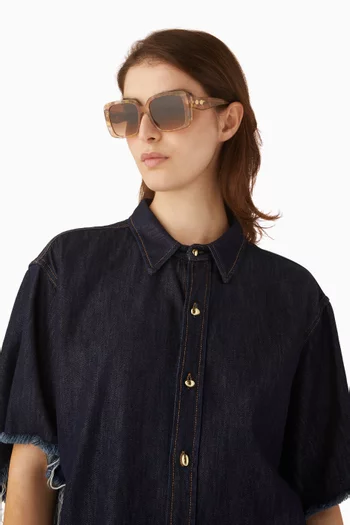 Square Sunglasses in Acetate