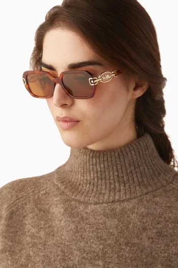Rectangle Sunglasses in Acetate