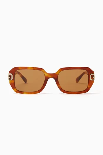 Rectangle Sunglasses in Acetate