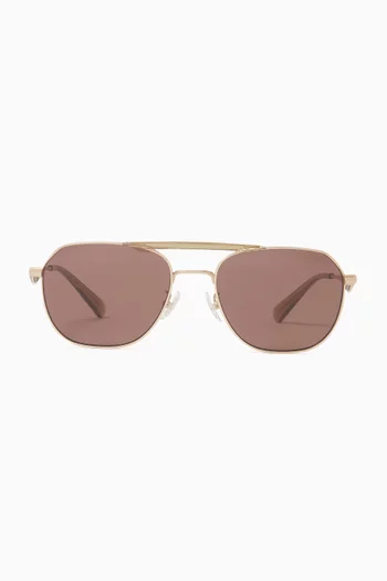 Aviator Sunglasses in Metal