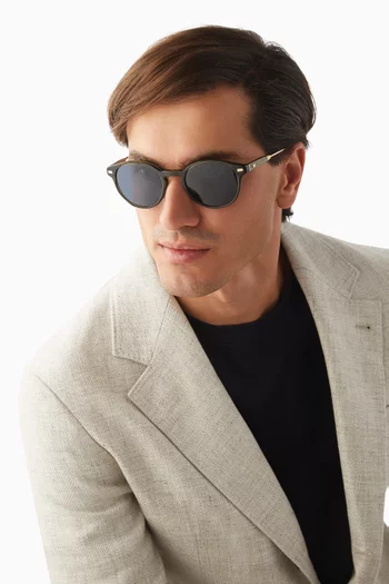 Round Sunglasses in Acetate