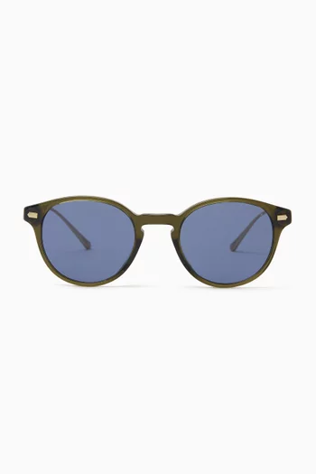 Round Sunglasses in Acetate