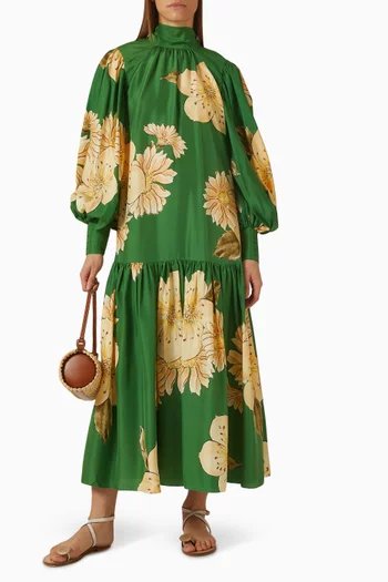 Sage Gown in Silk