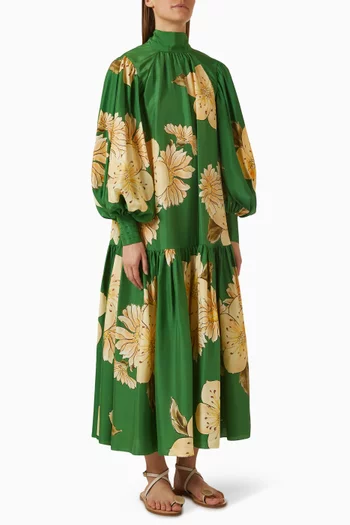 Sage Gown in Silk