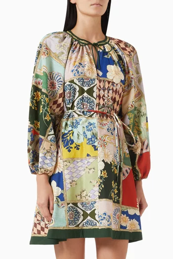 Bianca Mini Dress in Cotton Blend