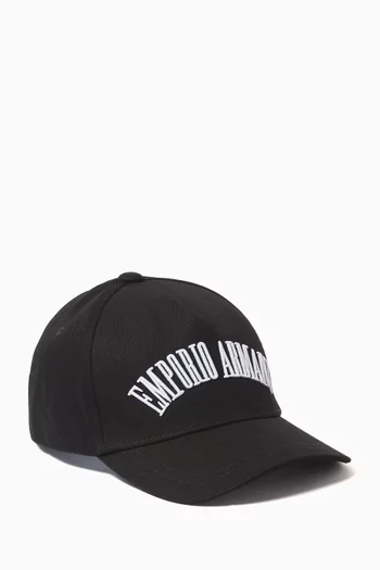 Logo Baseball Cap in Cotton-canvas