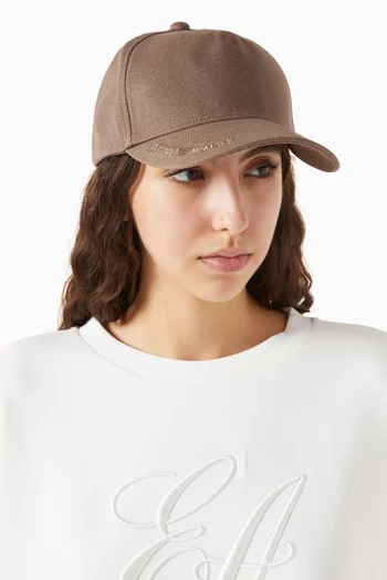 Logo Baseball Cap in Cotton-canvas