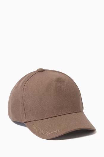 Logo Baseball Cap in Cotton-canvas