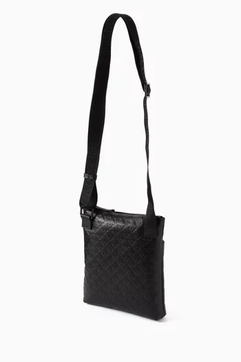 Crossbody Bag in Embossed-Eagle Leather