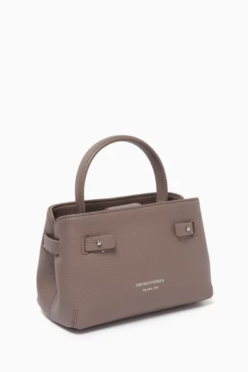 Mini Top-handle Bag in Faux Leather