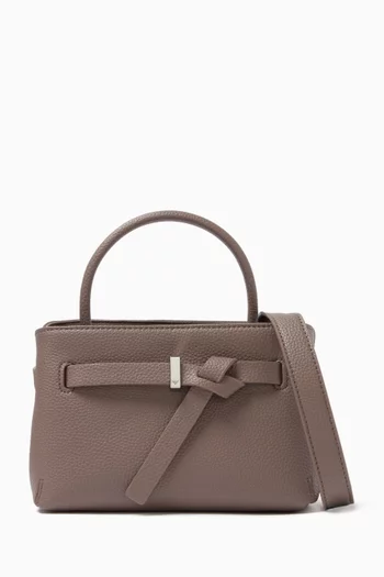 Mini Top-handle Bag in Faux Leather