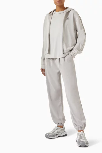 Rhinestone-trim Sweatpants