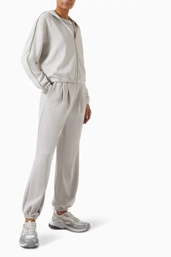Rhinestone-trim Hoodie