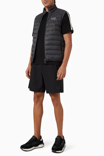 EA7 Logo Shorts in Jersey