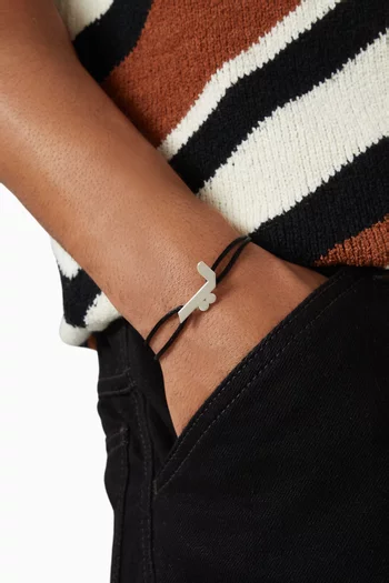 Arabic Letter "Yaa" Bracelet in Sterling Silver