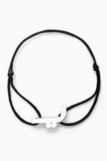 Arabic Letter "Yaa" Bracelet in Sterling Silver