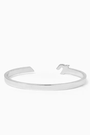 Arabic Letter "Alef" Cuff Bracelet in Sterling Silver