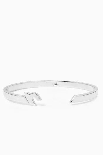 Arabic Letter "Alef" Cuff Bracelet in Sterling Silver