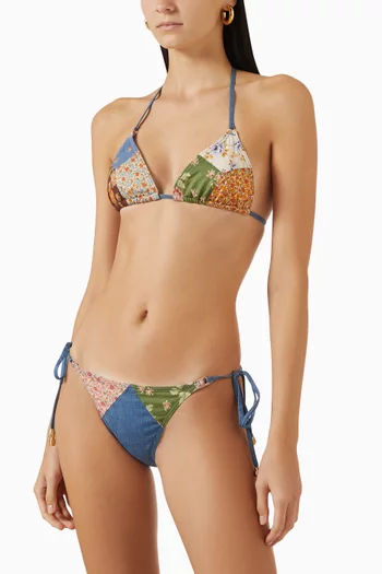 Lucky Mini Triangle Bikini Set in Cotton