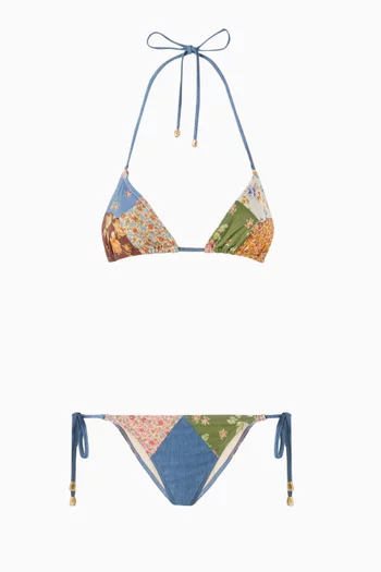 Lucky Mini Triangle Bikini Set in Cotton