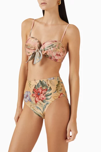 Coco High-waisted Bikini Briefs in Lycra