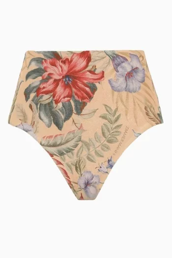 Coco High-waisted Bikini Briefs in Lycra