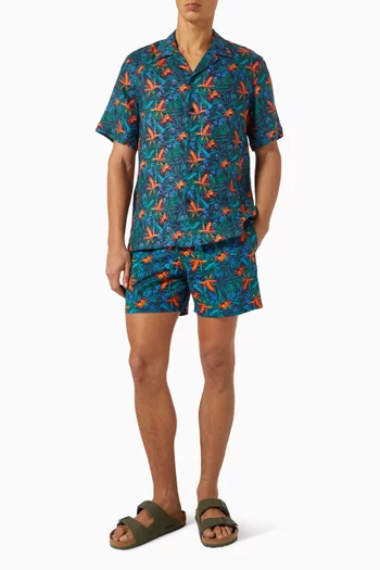 Tropical Flower Star Swim Shorts