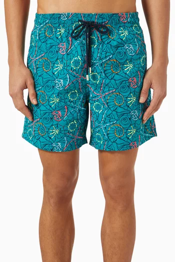 Embroidered Noumea Sea Swim Shorts