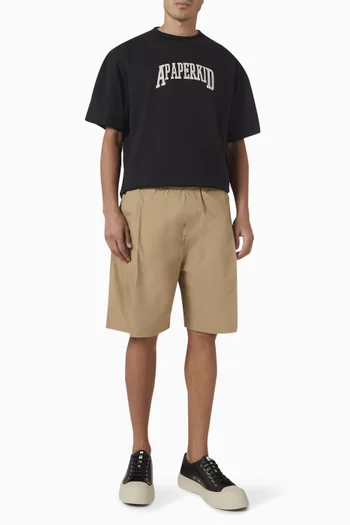 Bermuda Shorts in Cotton Poplin