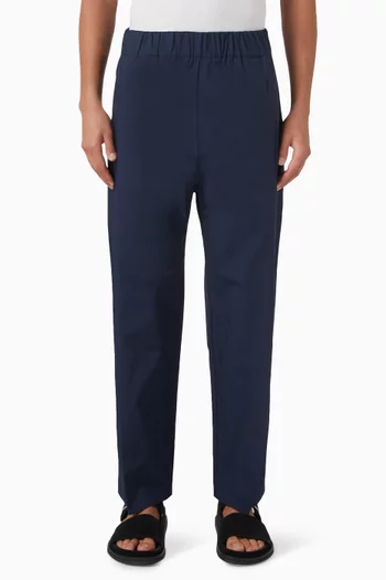 Pleat Pants in Cotton Poplin