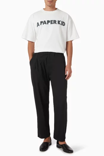 Pleated Pants in Wool