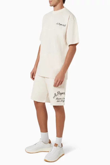 Logo Sweatshorts in Cotton