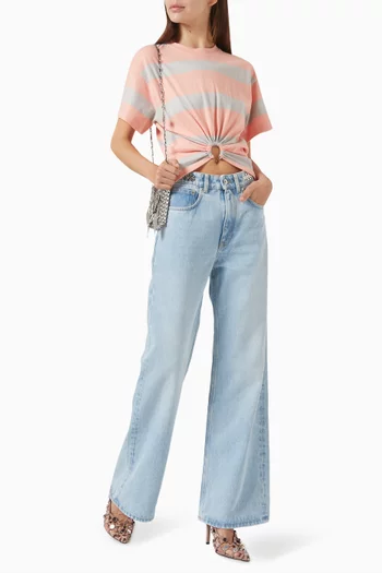 Striped T-shirt in Cotton-jersey