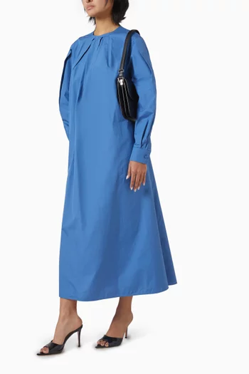 Liriche Belted Midi Dress in Stretch-wool