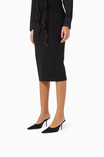 Sloan 75 Mules in Satin