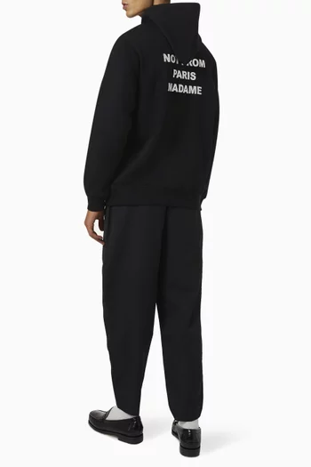 Slogan Hoodie in Cotton