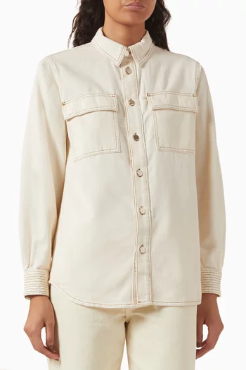 The Trapunto Shirt in Denim