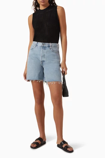 The Crochet Tank Top in Mercerised Cotton
