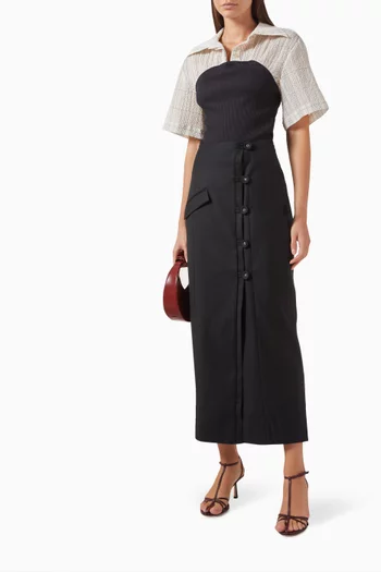 Wren Hybrid Top in Jersey