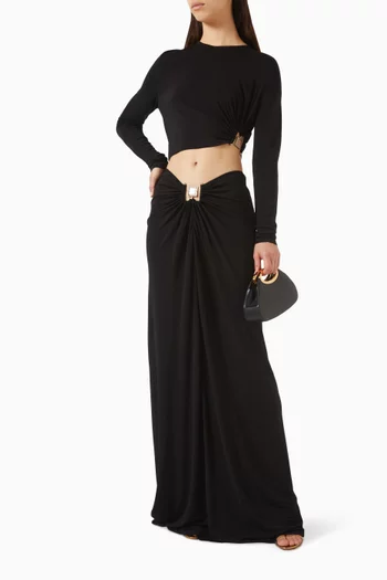 Bezel Quartz Crop Top in Jersey