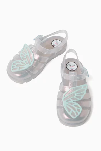 Butterfly Jelly Sandals in Rubber