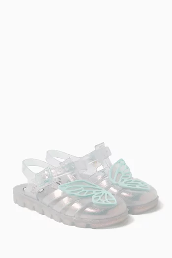 Butterfly Jelly Sandals in Rubber