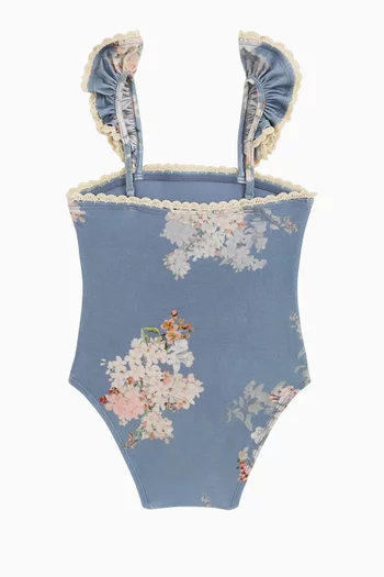 Cascadian Trim Bandeau Swimsuit in Lycra