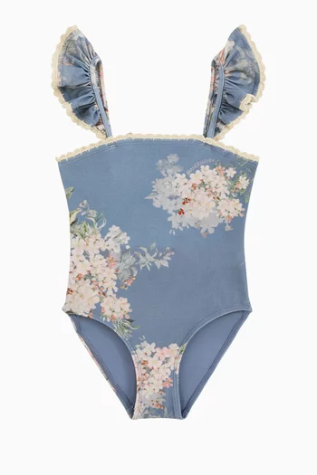 Cascadian Trim Bandeau Swimsuit in Lycra